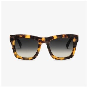 Electric California Crasher 53MM Matte Tort Black Gradient Sunglasses tortoise